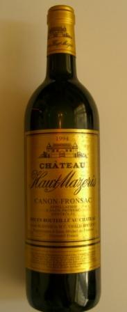 Chateau Haut Mazeris 1994