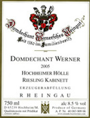 Domdechant Werner Hochheimer Hölle Riesling Kabinett