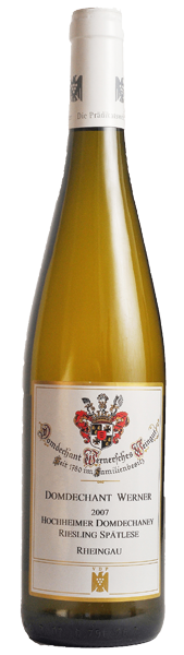 Domdechant Werner Hochheimer Domdechaney Riesling Spätlese 2007